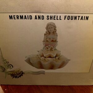 Crackle Barrel Mermaid and Shell Fountain